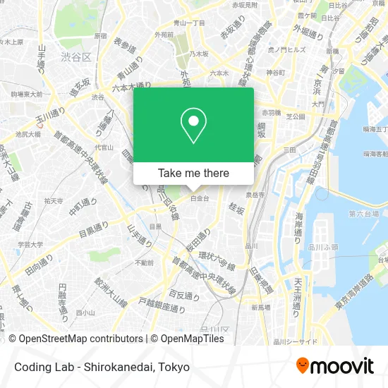 Coding Lab - Shirokanedai map