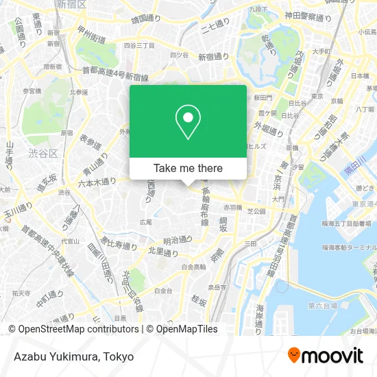 Azabu Yukimura map