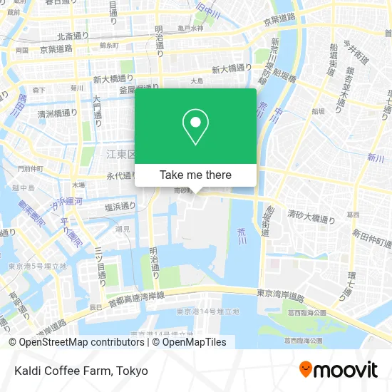 Kaldi Coffee Farm map