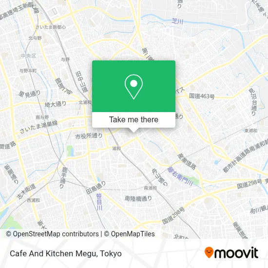 Cafe And Kitchen Megu map