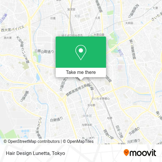 Hair Design Lunetta map