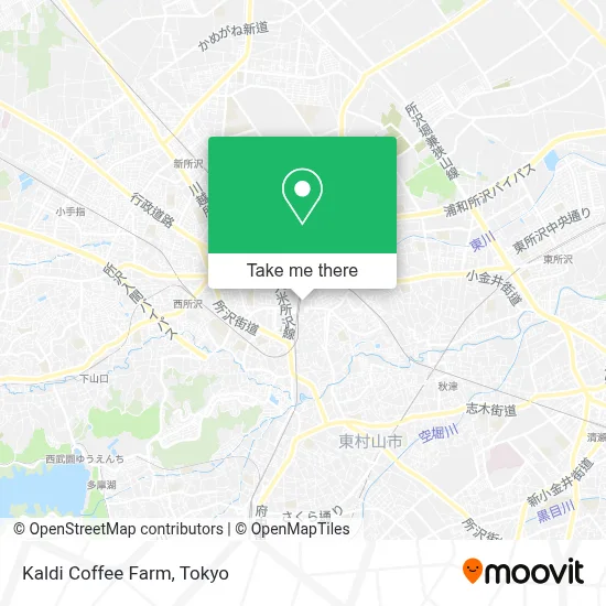 Kaldi Coffee Farm map