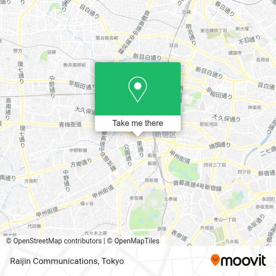 Raijin Communications map