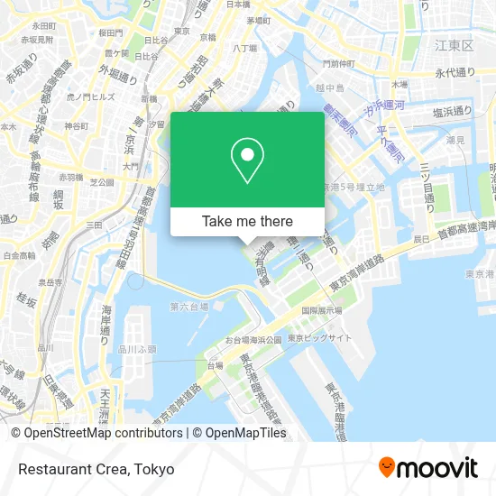 Restaurant Crea map