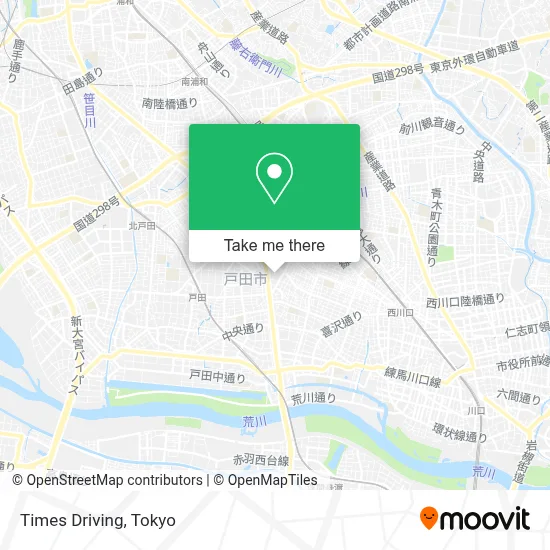 Times Driving map