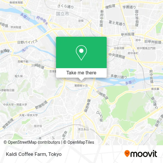 Kaldi Coffee Farm map