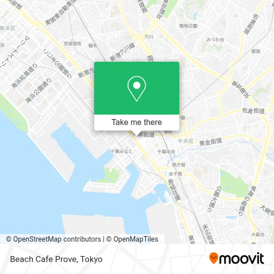Beach Cafe Prove map