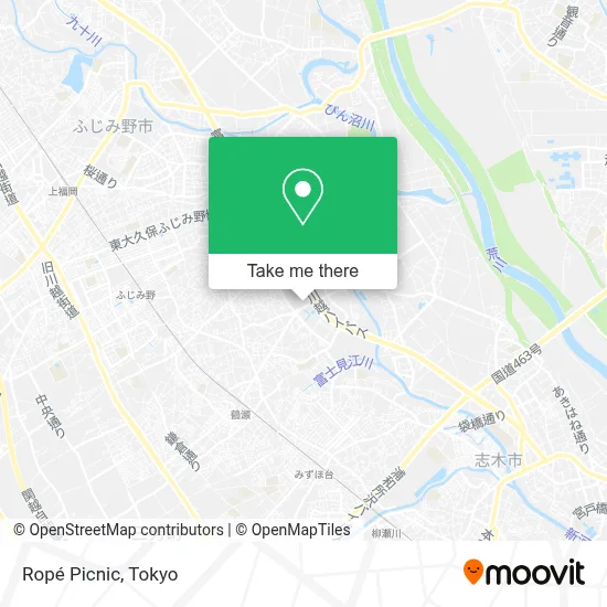 Ropé Picnic map