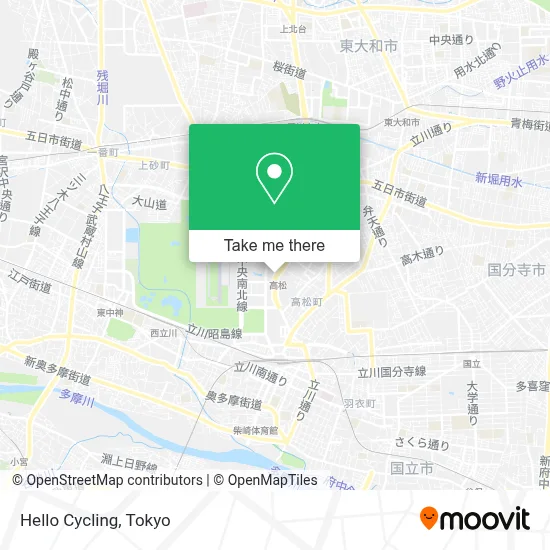 Hello Cycling map