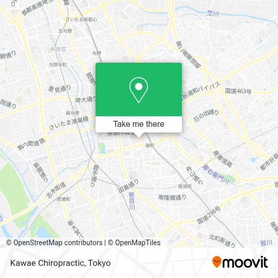 Kawae Chiropractic map