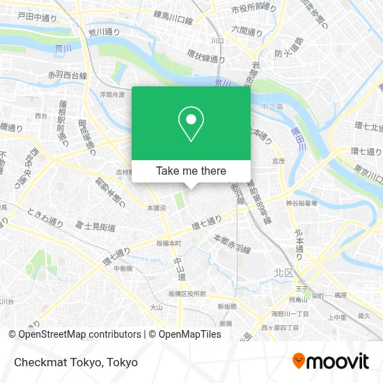 Checkmat Tokyo map