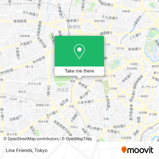 Line Friends map