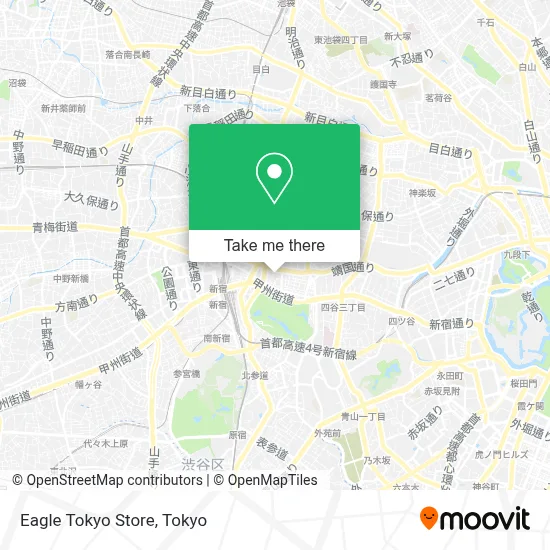 Eagle Tokyo Store map