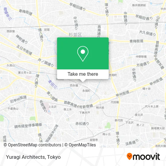 Yuragi Architects map