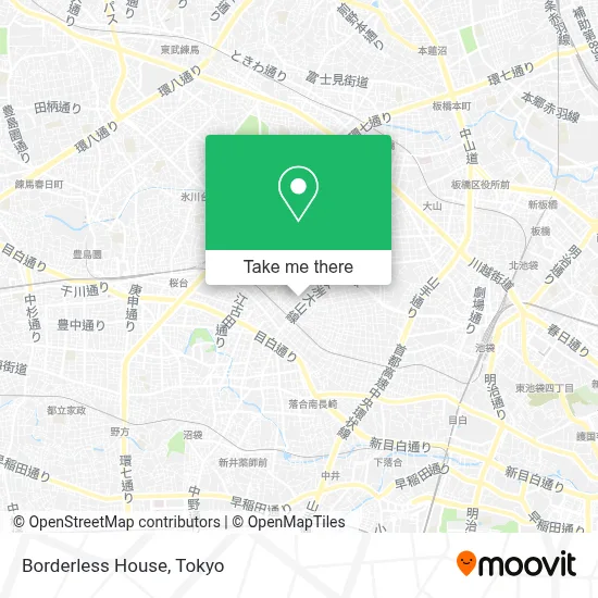 Borderless House map