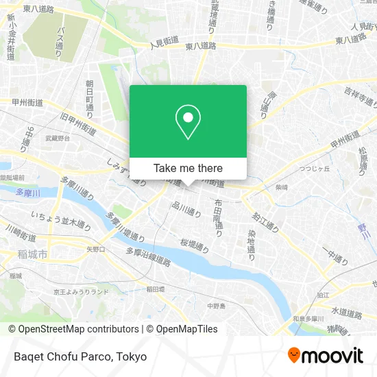 Baqet Chofu Parco map