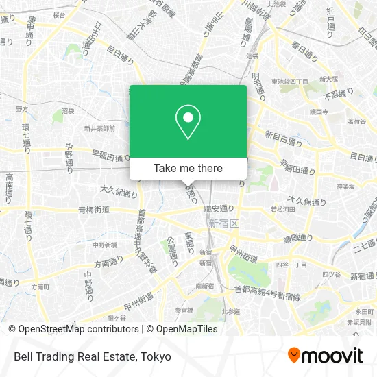 Bell Trading Real Estate map