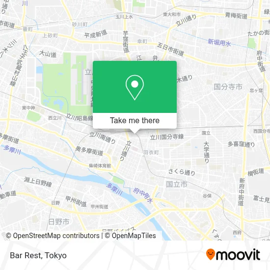 Bar Rest map