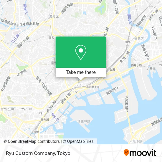 Ryu Custom Company map