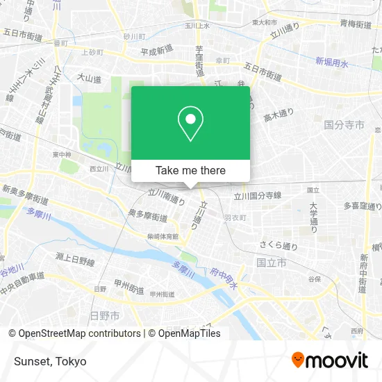 Sunset map