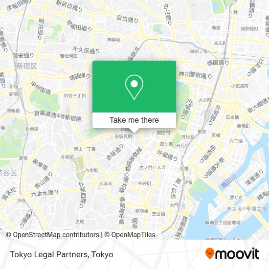 Tokyo Legal Partners map