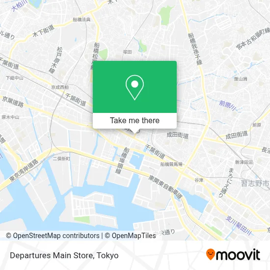 Departures Main Store map