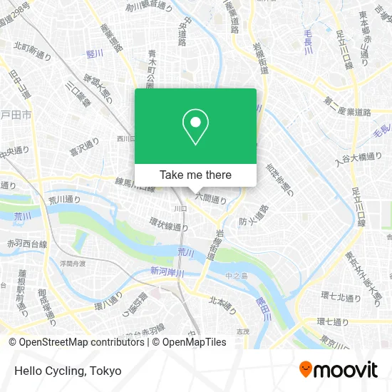 Hello Cycling map