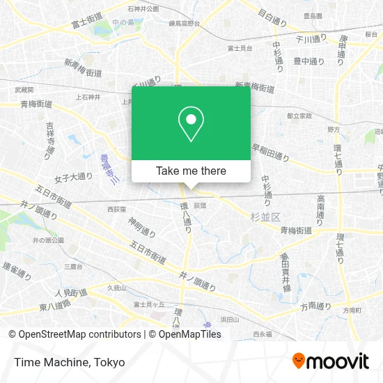Time Machine map