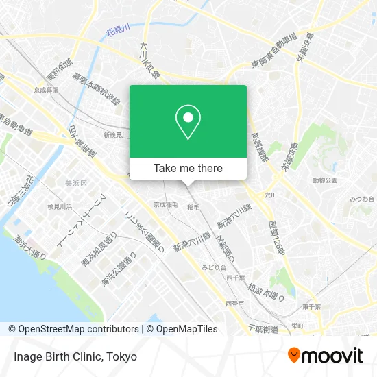 Inage Birth Clinic map