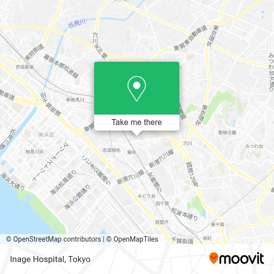 Inage Hospital map