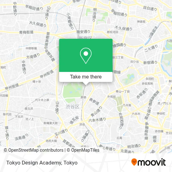 Tokyo Design Academy map