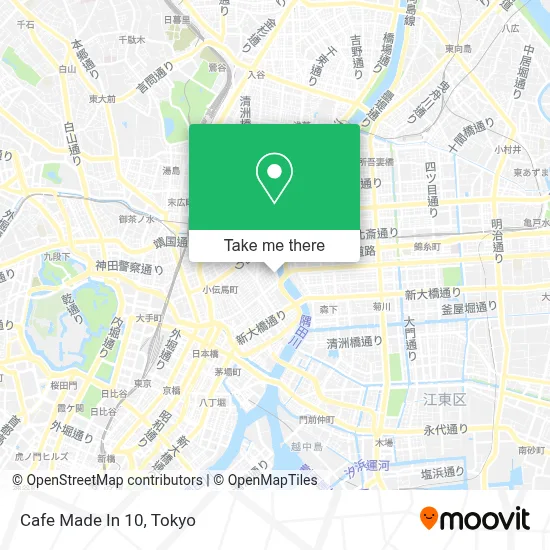 Cafe Made In 10 map