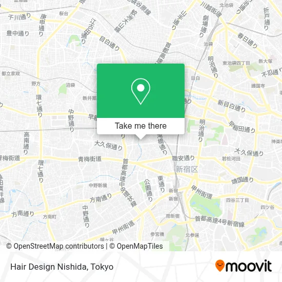 Hair Design Nishida map