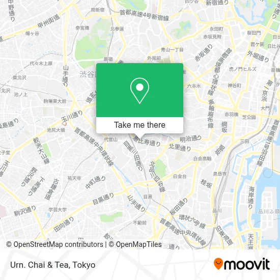 Urn. Chai & Tea map