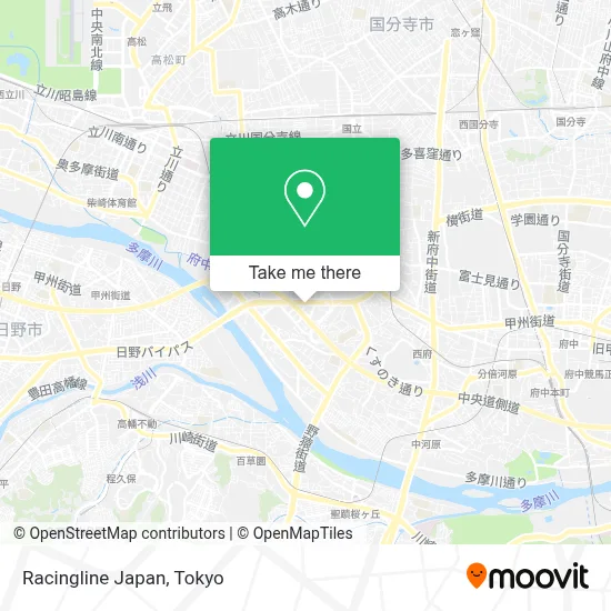 Racingline Japan map