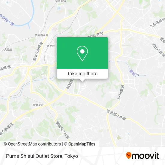 Puma Shisui Outlet Store map