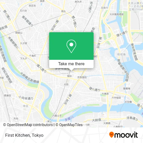 First Kitchen map