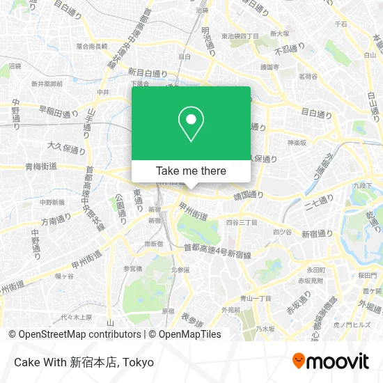 Cake With 新宿本店 map