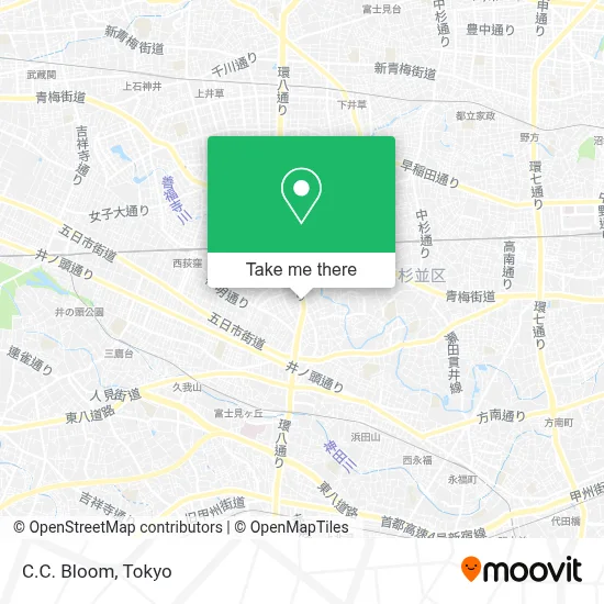 C.C. Bloom map