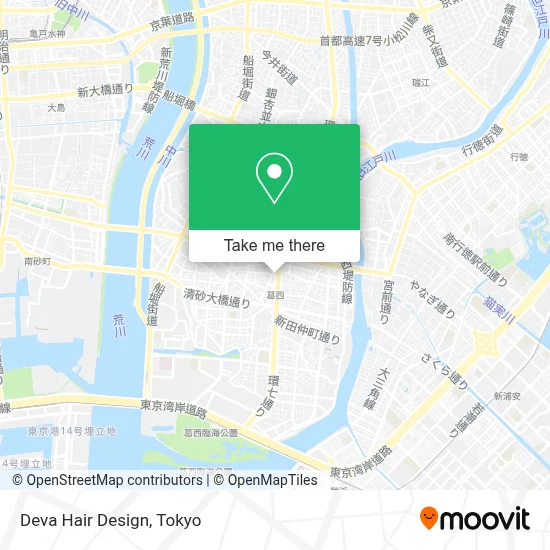 Deva Hair Design map