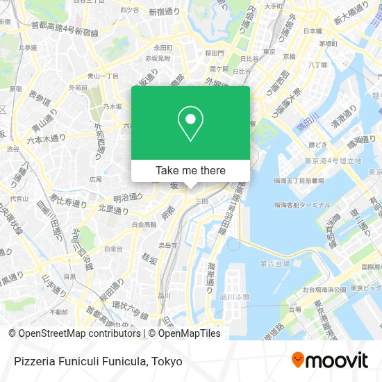Pizzeria Funiculi Funicula map