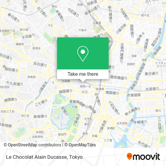Le Chocolat Alain Ducasse map