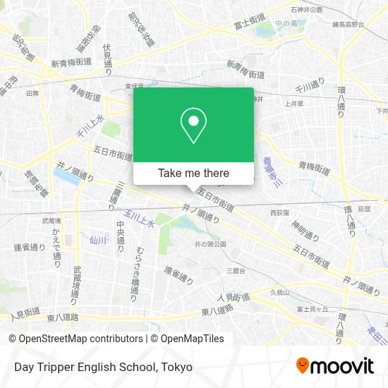 Day Tripper English School map