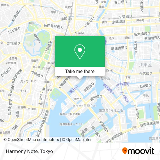 Harmony Note map