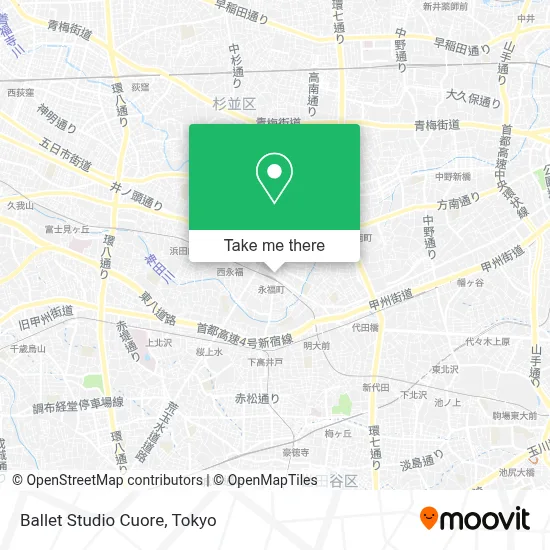 Ballet Studio Cuore map