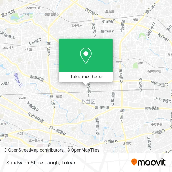 Sandwich Store Laugh map