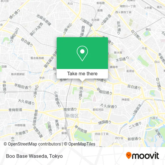 Boo Base Waseda map