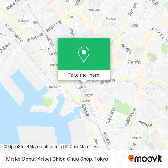 Mister Donut Keisei Chiba Chuo Shop map
