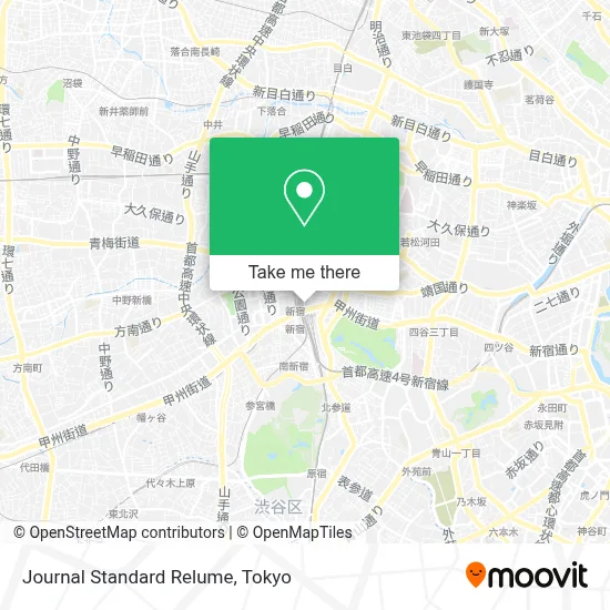 Journal Standard Relume map