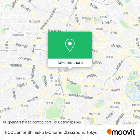 ECC Junior Shinjuku 6-Chome Classroom map